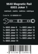 ZESTAW KLUCZY PŁAS.-OCZK. Z GRZECH. 6003 JOKER 1+LISTA MAGN. WERA