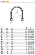 CYBANT UCHWYT PRĘTOWY DO RUR M6 48*27MM 3/4'' ROBUR
