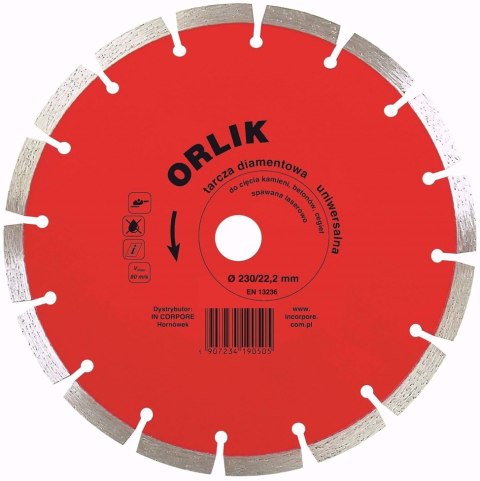 TARCZA DIAMENTOWA SEGMENTOWA ORLIK 125MM IN CORPORE