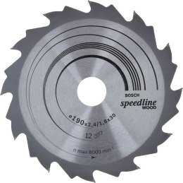 PIŁA TARCZOWA H SPEEDLINE 190*2,6*30Z12 BOSCH