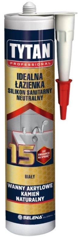 SILIKON TYTAN SANITARNY IDEALNY DOM 280ML BEZBARWNY TYTAN