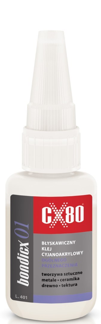 KLEJ CYJANOAKRYLOWY BŁYSKAWICZNY 20G CX-80