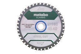 PIŁA TARCZOWA STEEL CUT/SANDWICH PANEL CLASSIC 165*20MM Z40 METABO