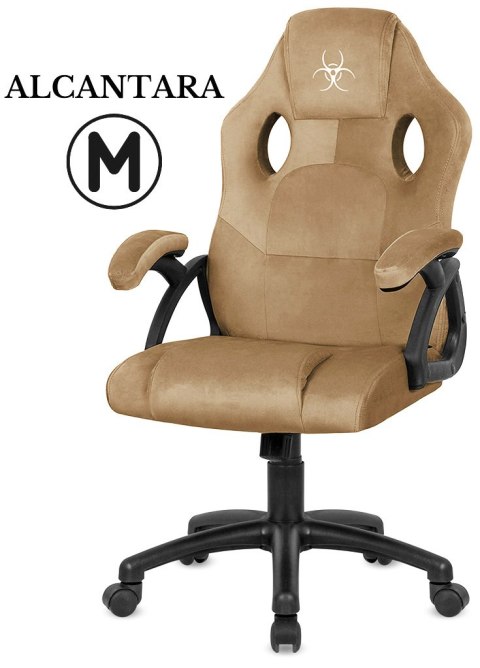 .Fotel obrotowy do biurka CARRERA M ALCANTARA BEIGE Lugano