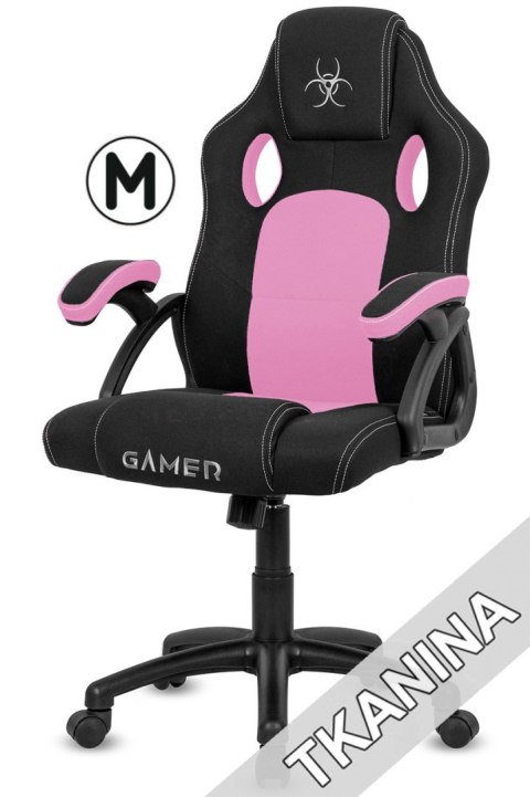 Fotel obrotowy do biurka CARRERA M PINK FABRIC Lugano Fotel obrotowy do biurka CARRERA M PINK FABRIC Lugano