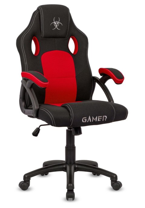 Fotel obrotowy do biurka CARRERA M RED FABRIC GAMER OUTLET Lugano Fotel obrotowy do biurka CARRERA M RED FABRIC GAMER OUTLET Lugano
