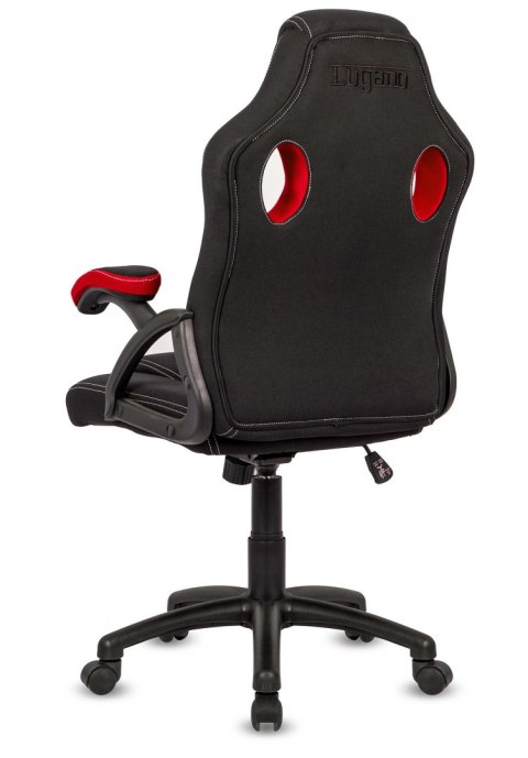 Fotel obrotowy do biurka CARRERA M RED FABRIC GAMER OUTLET Lugano Fotel obrotowy do biurka CARRERA M RED FABRIC GAMER OUTLET Lugano