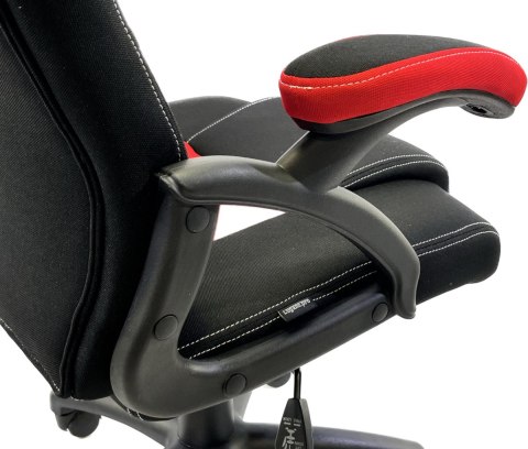 Fotel obrotowy do biurka CARRERA M RED FABRIC GAMER OUTLET Lugano Fotel obrotowy do biurka CARRERA M RED FABRIC GAMER OUTLET Lugano
