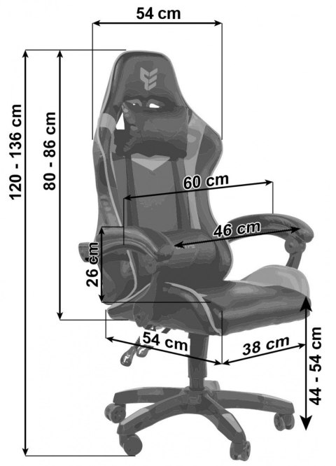 Fotel obrotowy gamingowy HERO ENZO RED FABRIC Prototype Fotel obrotowy gamingowy HERO ENZO RED FABRIC Prototype