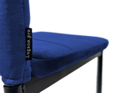 Krzesła tapicerowane zestaw 4 VALVA LINE VELVET BLUE Lugano Krzesła tapicerowane zestaw 4 VALVA LINE VELVET BLUE Lugano