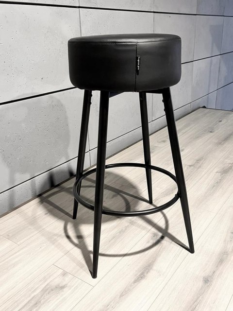 Krzesło barowe ASTI BLACK PU hoker BAR Lugano Krzesło barowe ASTI BLACK PU hoker BAR Lugano