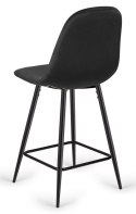 Krzesło barowe AVA BLACK VELVET hoker BAR Lugano