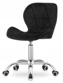 Krzesło obrotowe VASTO OFFICE VELVET BLACK + GREY Lugano