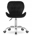 Krzesło obrotowe VASTO OFFICE VELVET BLACK + GREY Lugano