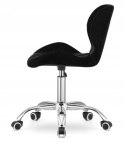 Krzesło obrotowe VASTO OFFICE VELVET BLACK + GREY Lugano