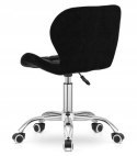 Krzesło obrotowe VASTO OFFICE VELVET BLACK + GREY Lugano