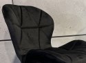 Krzesło obrotowe VASTO OFFICE VELVET BLACK + GREY Lugano
