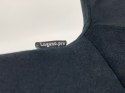Krzesło obrotowe VASTO OFFICE VELVET BLACK + GREY Lugano