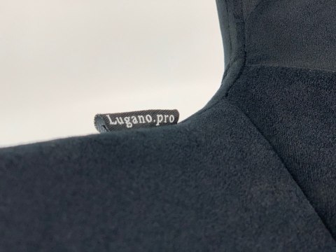 Krzesło obrotowe VASTO OFFICE VELVET BLACK + GREY Lugano Krzesło obrotowe VASTO OFFICE VELVET BLACK + GREY Lugano