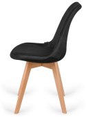 Krzesło skandynawskie MONZA GRANDE BLACK VELVET II GATUNEK Lugano