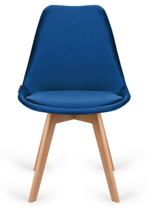 Krzesło skandynawskie MONZA GRANDE BLUE VELVET Lugano Krzesło skandynawskie MONZA GRANDE BLUE VELVET Lugano