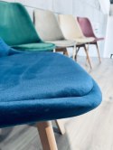 Krzesło skandynawskie MONZA GRANDE BLUE VELVET Lugano