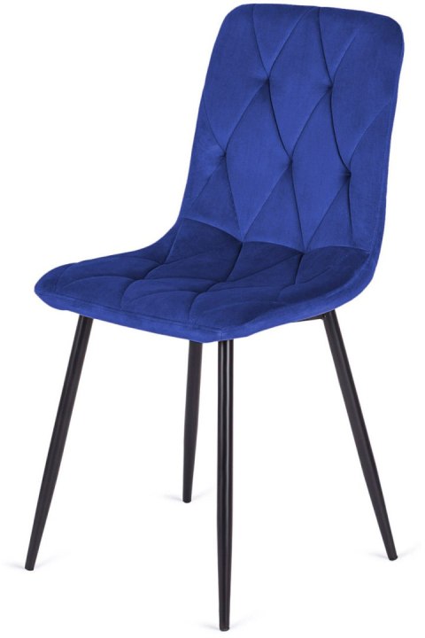 Krzesło tapicerowane BORGO VELVET BLUE Lugano Krzesło tapicerowane BORGO VELVET BLUE Lugano