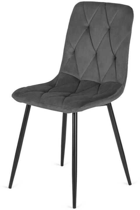 Krzesło tapicerowane BORGO VELVET DARK GREY Lugano Krzesło tapicerowane BORGO VELVET DARK GREY Lugano