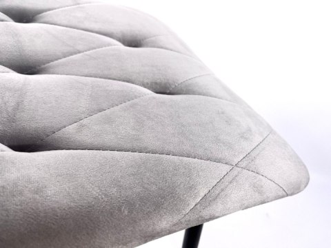 Krzesło tapicerowane BORGO VELVET LIGHT GREY GOLD Lugano Krzesło tapicerowane BORGO VELVET LIGHT GREY GOLD Lugano