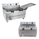 Smażalnik do pączków lub ryb z półką DWA KOSZE 24L Royal Catering