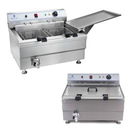 Smażalnik do pączków lub ryb z półką DWA KOSZE 24L Royal Catering