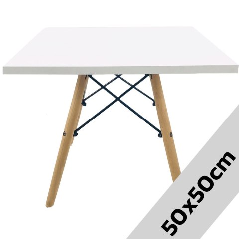 Stolik kawowy kwadratowy CAPRI BIANCO 50 cm Lugano Stolik kawowy kwadratowy CAPRI BIANCO 50 cm Lugano