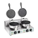 Gofrownica okrągła podwójna TEFLON gofry o średnicy 18,5cm Royal Catering