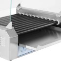 Grill rolkowy z szybą Roller grill z rolkami z teflonu 11T Royal Catering