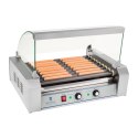Grill rolkowy z szybą Roller grill z rolkami z teflonu 9T Royal Catering