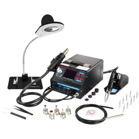 Profesjonalna stacja lutownicza Hot Air z odsysaniem dymu S-LS-6 Stamos Soldering