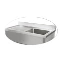 Zlew zlewozmywak basen nierdzewny stalowy do kuchni szer. 120cm Royal Catering