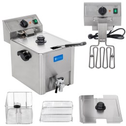 Frytownica elektryczna z kranem spustowym termostat EGO 8L Royal Catering