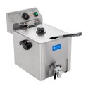 Frytownica elektryczna z kranem spustowym termostat EGO 8L Royal Catering