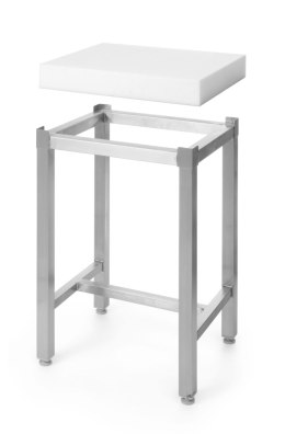 Kloc masarski z polietylenu 400x500x80mm na podstawie stalowej - Hendi 505687 Hendi