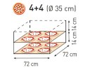 Piec do pizzy podwójny Basic XL 44 8 pizz 12000W - Hendi 226957 Hendi