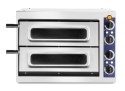 Piec do pizzy podwójny Basic Vetro 2/40 2 pizze 2400W - Hendi 226674 Prismafood