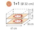 Piec do pizzy podwójny Basic Vetro 2/40 2 pizze 2400W - Hendi 226674 Prismafood