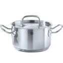 Garnek niski Kitchen Line z pokrywką 1,5 l śr. 160 x 75 h - Hendi 836002 Hendi