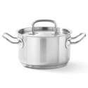 Garnek średni Kitchen Line z pokrywką 3,5 l śr. 200 x 115 h - Hendi 836200 Hendi