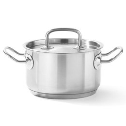Garnek średni Kitchen Line z pokrywką 6 l śr. 240 x 135 mm - Hendi 836309 Hendi