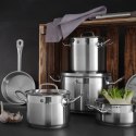 Garnek wysoki Profi Line z pokrywką dno Sandwich 50 l śr. 400 x 400 h - Hendi 832806 Hendi