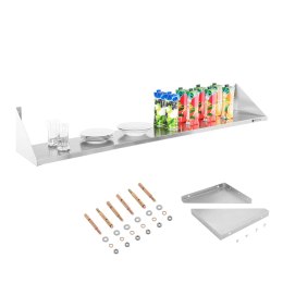 Półka ścienna wisząca stalowa nierdzewna pojedyncza 180cm Royal Catering