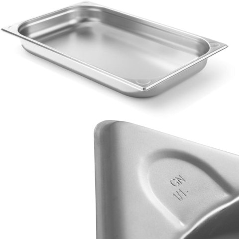 Pojemnik GN 1/1 stalowy Kitchen Line wys. 40 mm - Hendi 806111 Hendi