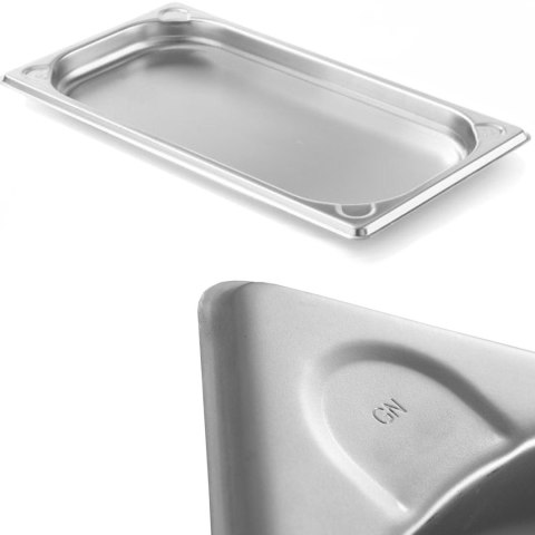 Pojemnik GN 1/3 stalowy Kitchen Line wys. 20 mm - Hendi 806401 Hendi
